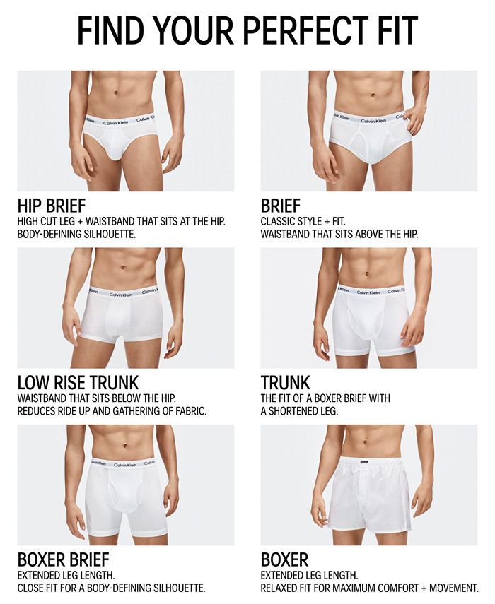 Calvin Klein Men's Cotton Classics Hip Briefs 6-Pk Underwear - Macy's