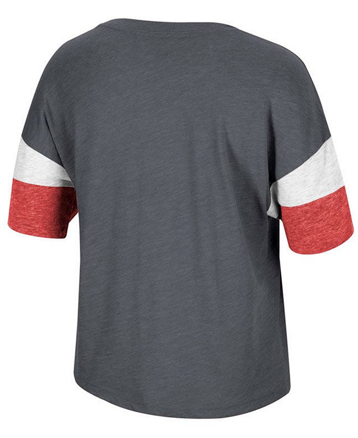 Top of the World Women's Ohio State Buckeyes Sleeve Stripe T-Shirt ...