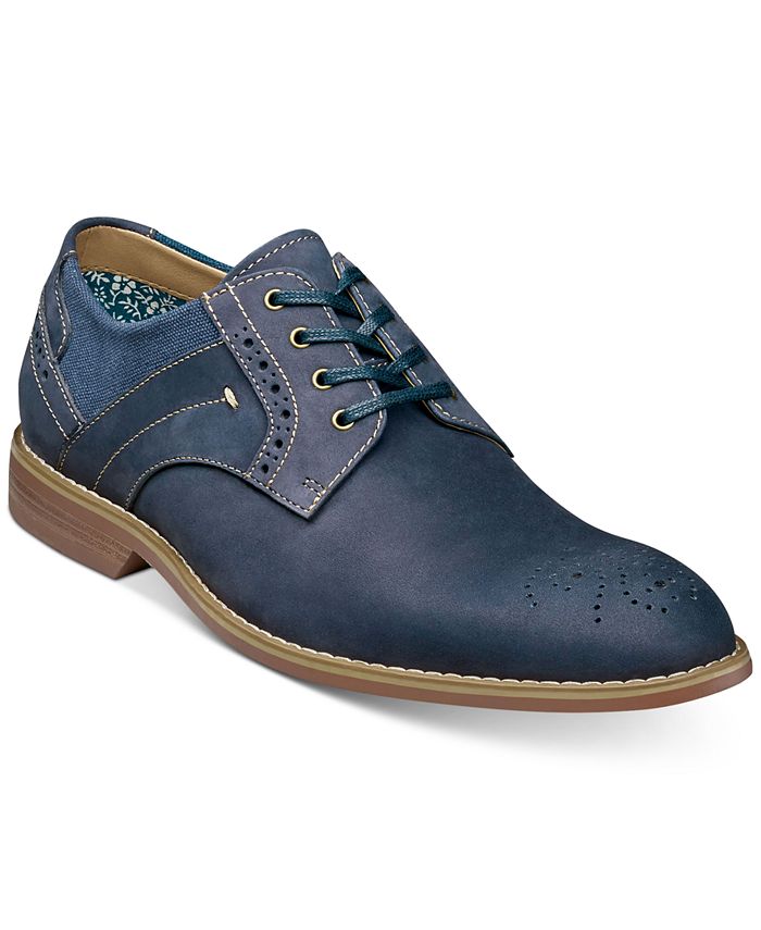 stacy adams emile black medallion toe derbys