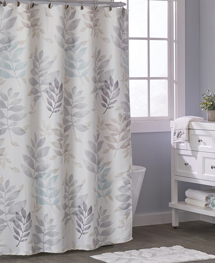SKL Home Pencil Leaves Shower Curtain Macy's