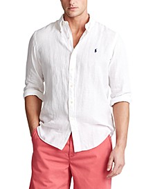 Men's Classic Fit Linen Shirt	