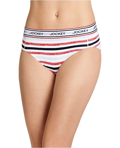 Jockey Retro Stripe HiCut Panty Underwear 2254, First at Macy's, also
