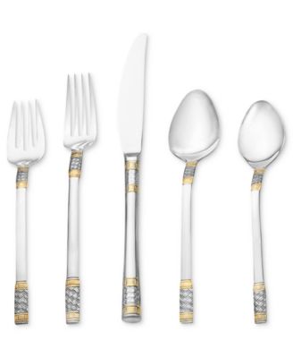 Wallace - Corsica Gold Accent 65-Piece Flatware Set