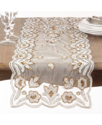 Hand-Beaded Table Runner