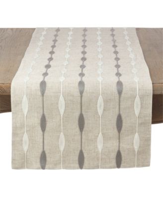 Modern Embroidered Design Table Runner
