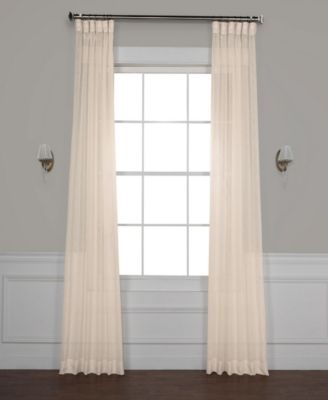 Exclusive Fabrics & Furnishings Exclusive Fabrics Furnishings Sheer Curtain Panels In Light Beig