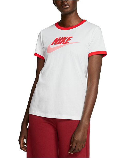 Nike Women S Sportswear Futura Cotton Ringer T Shirt Reviews