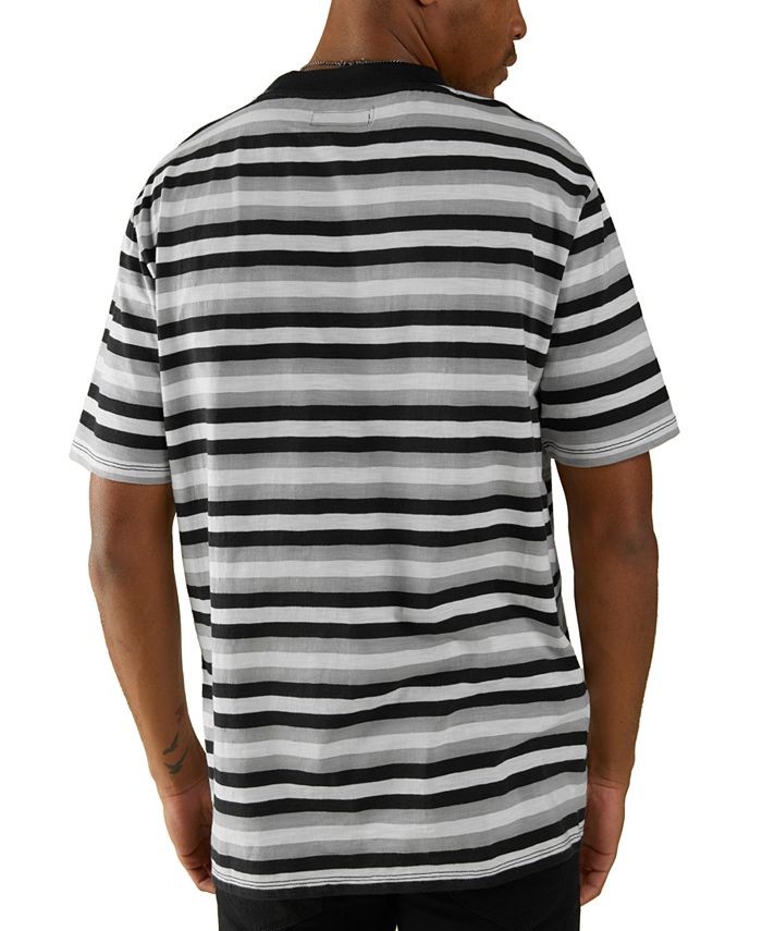 GUESS Men's Logo Graphic Stripe T-Shirt - Macy's