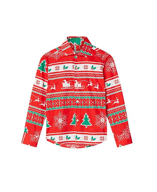 Opposuits Little Boys Winter Wonderland Christmas Shirt Reviews Shirts Tops Kids Macy S