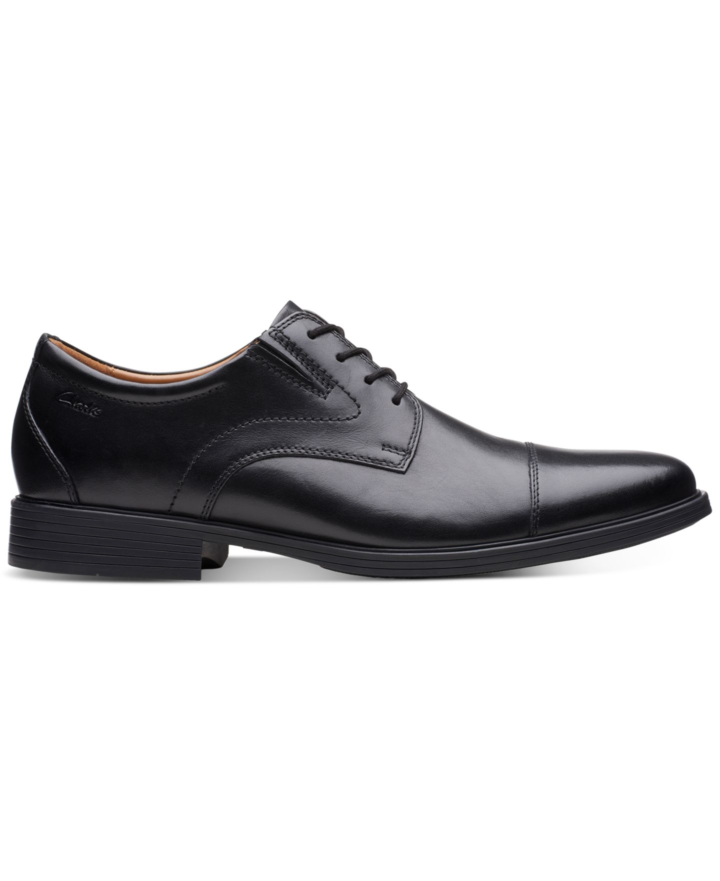 Мужские лоферы Clarks Men's Whiddon Cap-Toe Oxfords, цвет: Чёрный — фото 2