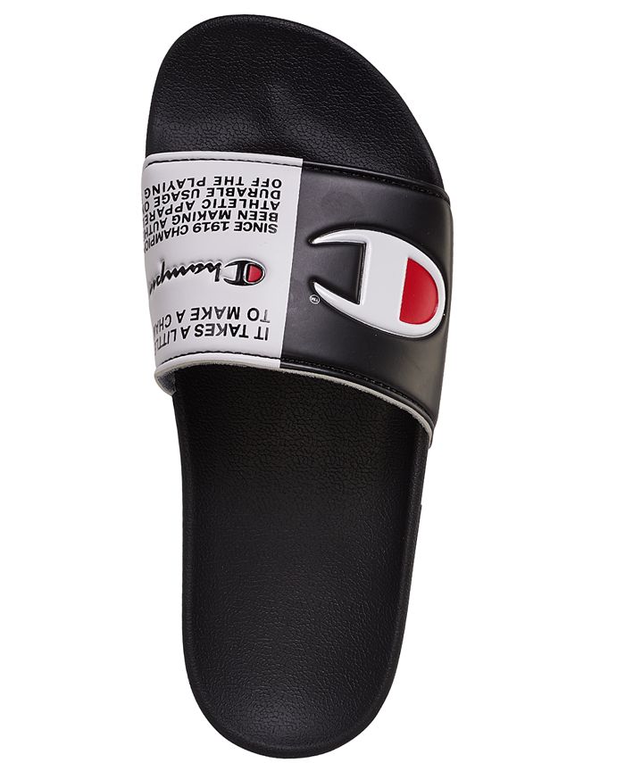 Champion Boys IPO Split Jock Slide Sandals from Finish Line - Macy's