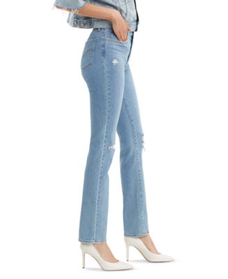 Levi's 724 High-Rise Straight-Leg Jeans - Macy's