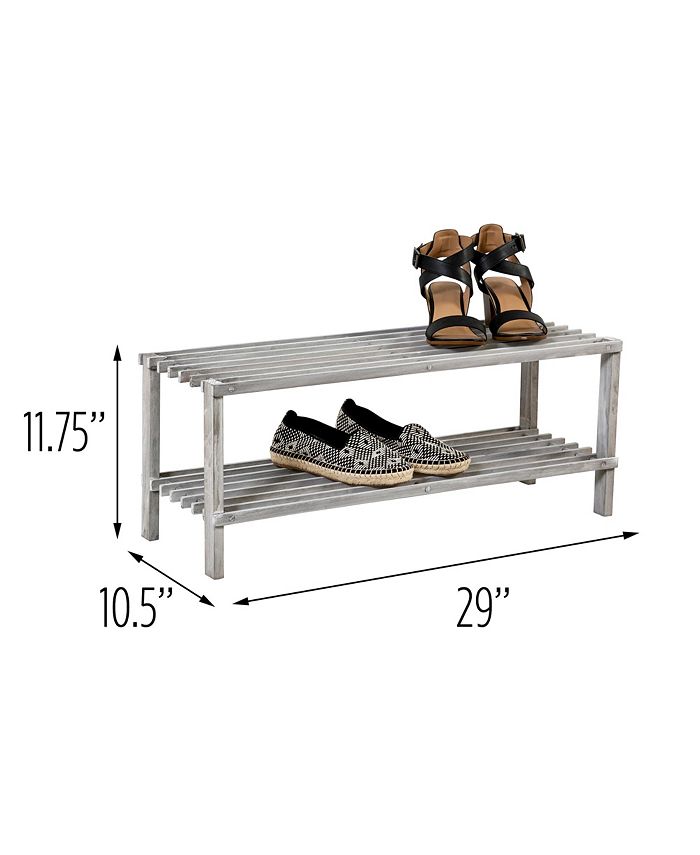 Honey Can Do 2Shelf Shoe Rack, Gray Macy's