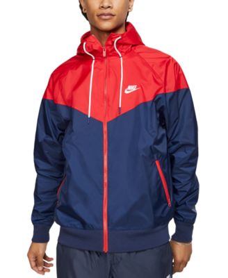 red and navy blue nike windbreaker