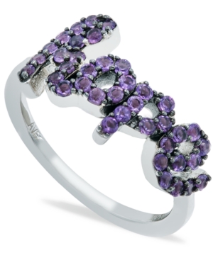 image of Amethyst (1 ct. t.w.) -Hope- Ring in Sterling Silver