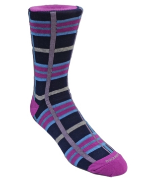 Duchamp London Men's Plaid Dress Sock