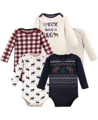Little Treasure Baby Boys Treasure Five-Piece Set of Long-Sleeve Onesies - Moose sweater 31$
