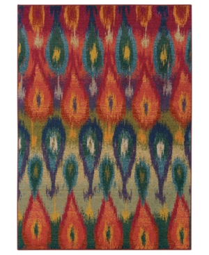 Oriental Weavers Area Rug, Kaleidoscope 2061Z Vibrant Flame 5'3in x 7'6in