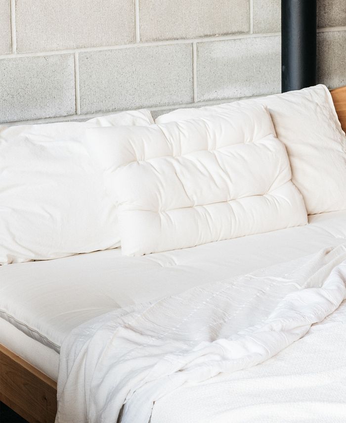 Holy Lamb Organics Natural Wool & Latex Mattress Topper Encased in