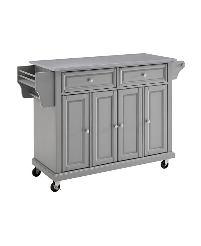 Crosley Stainless Steel Top Kitchen Cart, Island Macy's