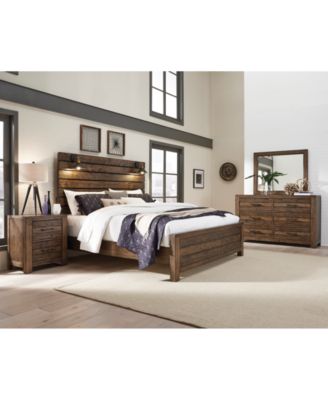 Furniture Dakota Bedroom Collection In Rustic Amb