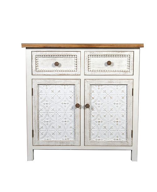 Luxen Home Wood And Metal Buffet Console Cabinet Reviews