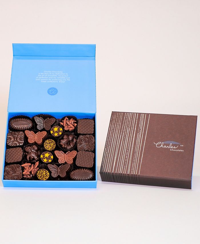 Charles Chocolates - Nuts, Pralines & Caramels Collection, Large Box (20 piece)