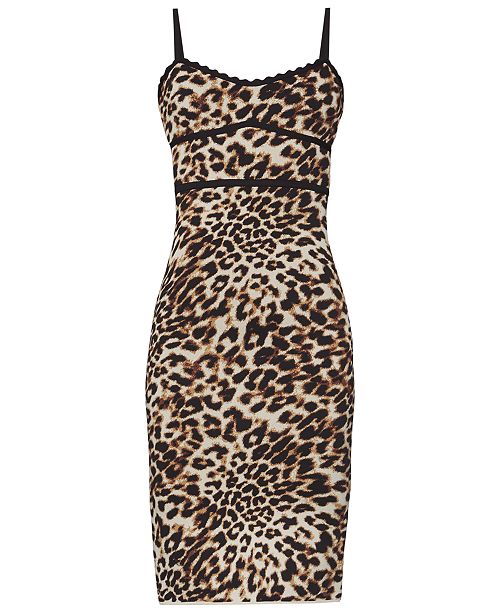 BCBGMAXAZRIA Leopard-Print Bodycon Dress & Reviews - BCBGMAXAZRIA ...