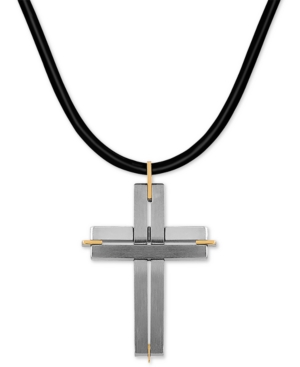 image of Two-Tone Leather Cord Cross 24