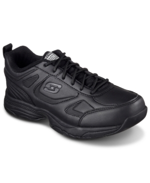 image of Skechers Women-s Work Relaxed Fit Dighton Bricelyn Wide Width Slip Resistant Work Athletic Sneakers from Finish Line