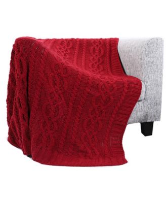 Happycare Textiles Knitted Luxury Chenille Throw, 51" x 67"