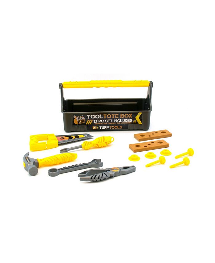 Tuff Tools Pretend Play 13 Piece Toy Tool Tote Box Macy's