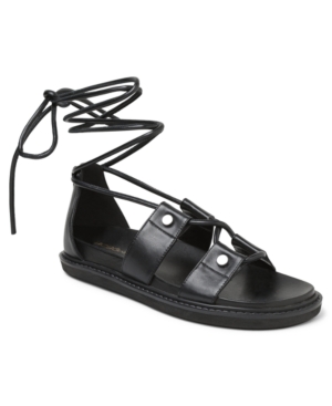 image of BCBGeneration Millie Lace Up Flat Sandals Women-s Shoes
