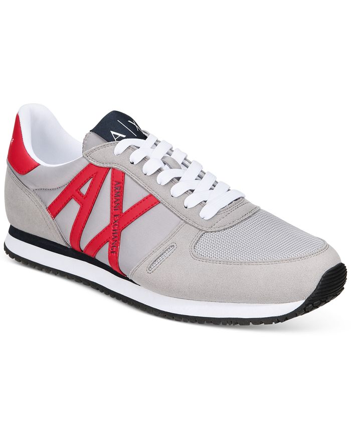 A|X Armani Exchange Armani Exchange Men's AX Logo Sneakers & Reviews ...