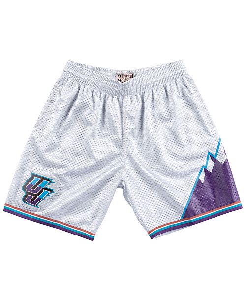 Mitchell Ness Men S Utah Jazz Platinum Swingman Shorts
