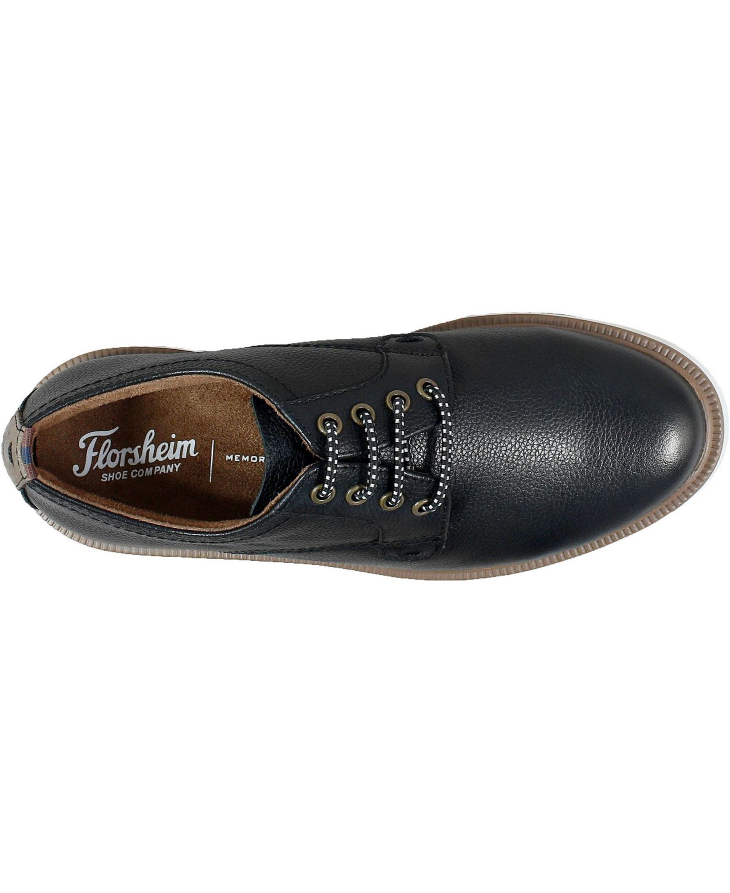 Обувь Florsheim Supacush Plain Toe Oxford Shoes для мальчиков-малышей, цвет: Чёрный — фото 6