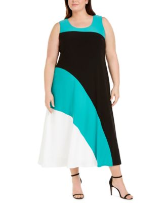 calvin klein plus size maxi dresses