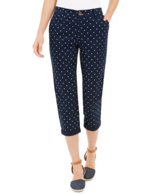 Style & Co - Polka-Dot Chino Capri Pants