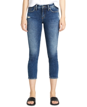 image of Silver Jeans Co. Elyse Slim Cropped Jeans
