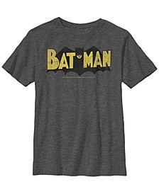 DC Comics Little and Big Boys Batman Logo Short Sleeve T-Shirt
