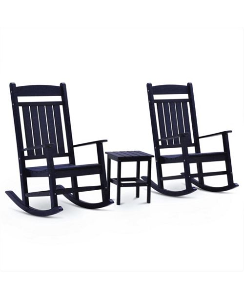 Furniture Classic Outdoor Rocking Chair Set Reviews Furniture