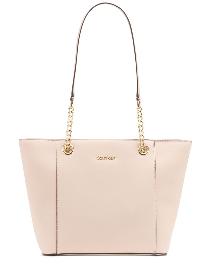 Calvin Klein Hayden Saffiano Leather Large Tote & Reviews - Handbags &  Accessories - Macy's