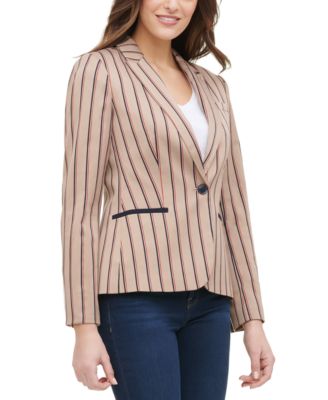 Tommy Hilfiger - Striped Elbow Patch Blazer