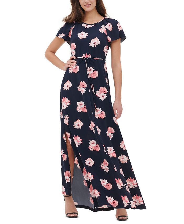 Tommy Hilfiger Floral-Print Maxi Dress Macy\'s 