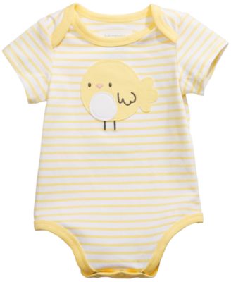 First Impressions - Baby Boys Striped Chick Bodysuit