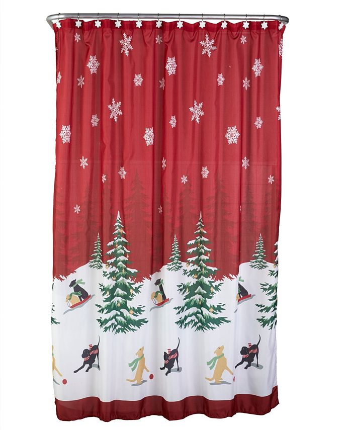SKL Home Scenic Tree Shower Curtain with Hook Set Macy's