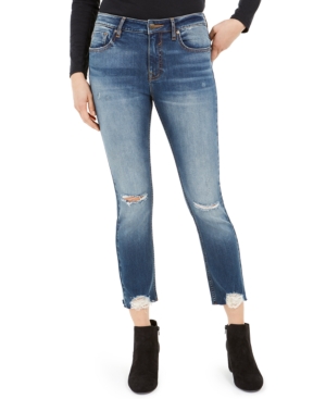 image of Vigoss Jeans Ripped Cropped Jeans