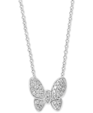 image of Effy Diamond Pave Butterfly 18