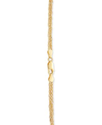 Wheat Link 24" Chain Necklace (2-1/2mm) in 18k Gold-Plated Sterling Silver or Sterling Silver
