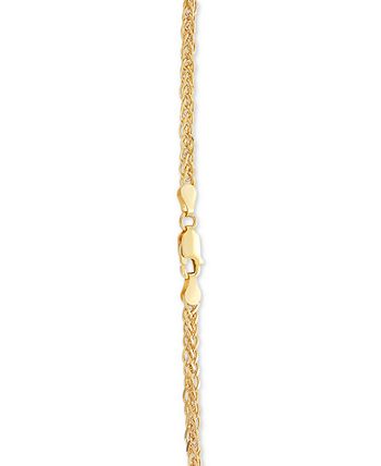 Giani Bernini - Wheat Link 24" Chain Necklace in 18k Gold-Plated Sterling Silver